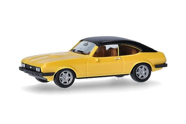 Herpa Modellauto Ford Capri II mit Vinyldach, Miniatur im Maßstab 1:87, Sammlerstück, Made in Germany, Modell aus Kunststoff im Sale